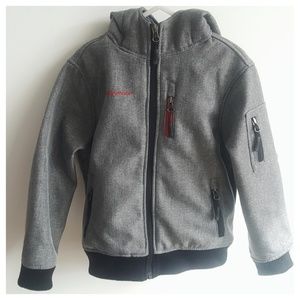 Grey Weatherproof Jacket with Hood Size 5/6